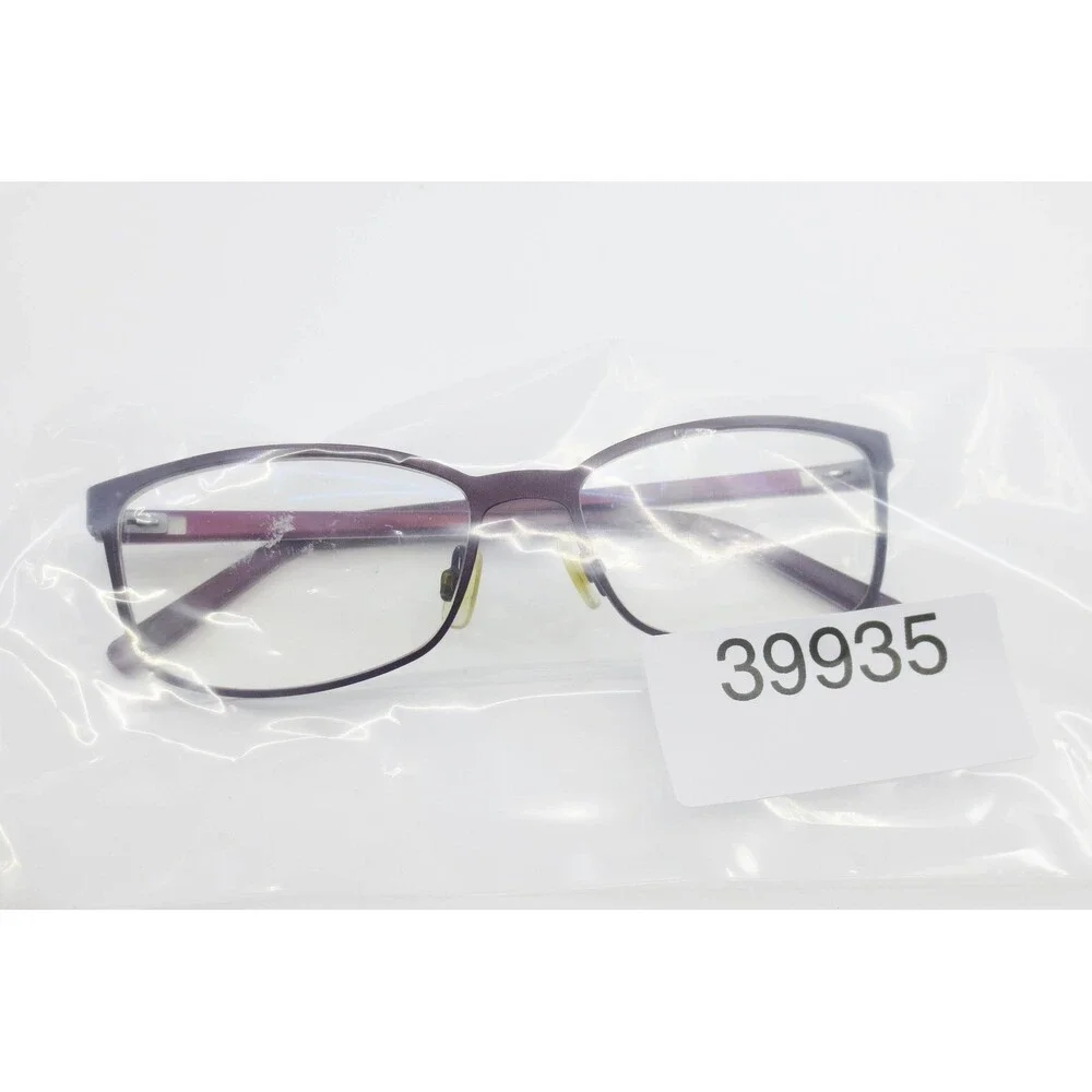 Morel Lightec 8104L Purple Rectangle Eyeglasses Frames 52-15-135 France